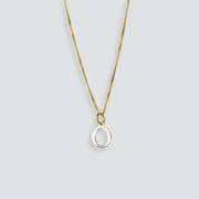 14K GOLD LETTER INITIAL NECKLACE