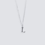 925 SILVER LETTER INITIAL NECKLACE