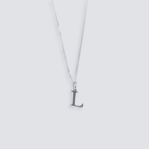 925 SILVER LETTER INITIAL NECKLACE