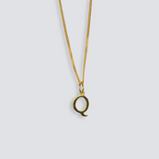 14K GOLD LETTER INITIAL NECKLACE