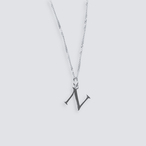 925 SILVER LETTER INITIAL NECKLACE