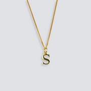 14K GOLD LETTER INITIAL NECKLACE