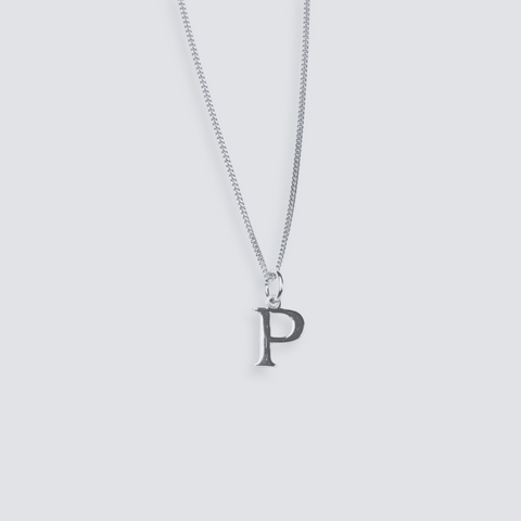 925 SILVER LETTER INITIAL NECKLACE