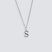 925 SILVER LETTER INITIAL NECKLACE