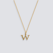 14K GOLD LETTER INITIAL NECKLACE