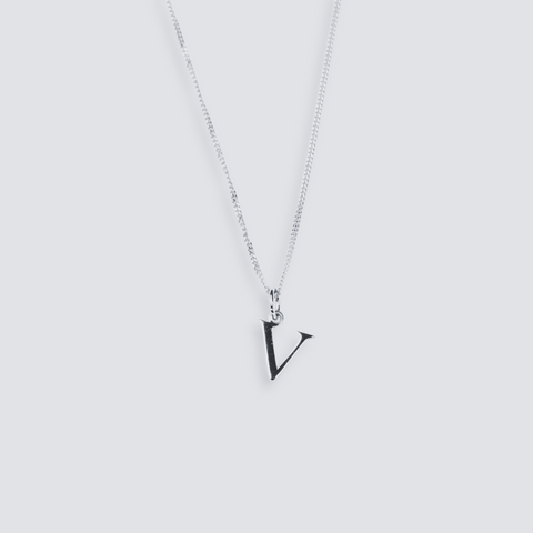 925 SILVER LETTER INITIAL NECKLACE