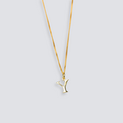 14K GOLD LETTER INITIAL NECKLACE