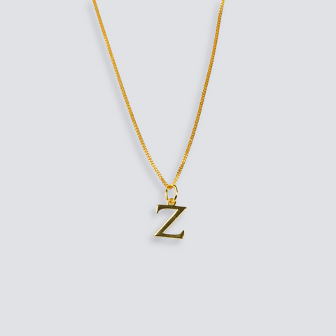 14K GOLD LETTER INITIAL NECKLACE