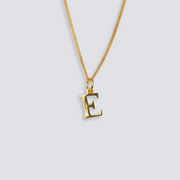 14K GOLD LETTER INITIAL NECKLACE