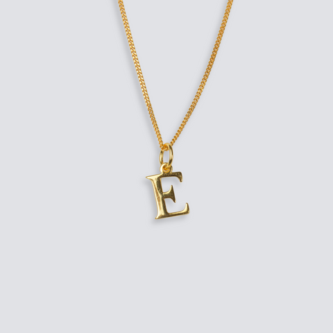 14K GOLD LETTER INITIAL NECKLACE