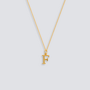 14K GOLD LETTER INITIAL NECKLACE