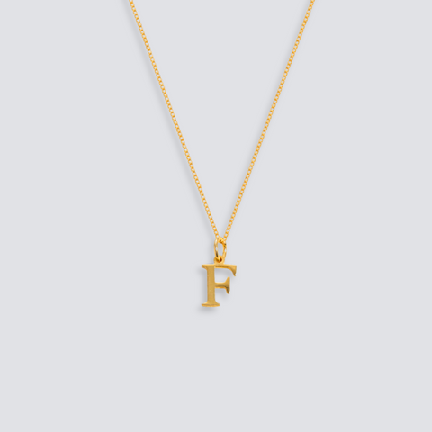 14K GOLD LETTER INITIAL NECKLACE