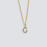 14K GOLD LETTER INITIAL NECKLACE