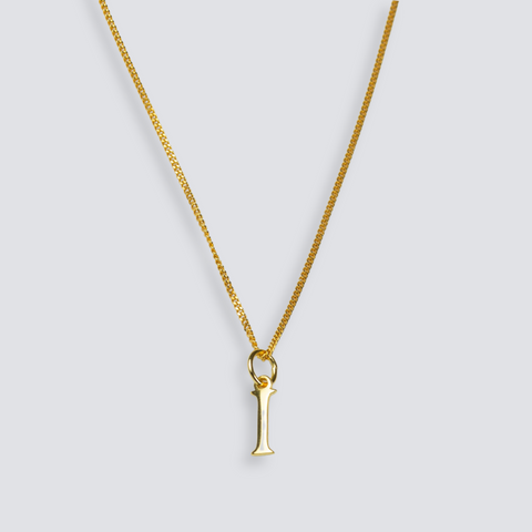 14K GOLD LETTER INITIAL NECKLACE