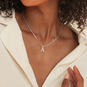 925 SILVER LETTER INITIAL NECKLACE