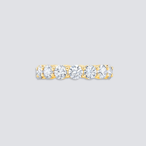 SIGNATURE ROUND ETERNITY BAND RING | GOLD