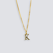 14K GOLD LETTER INITIAL NECKLACE