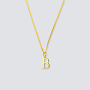 14K GOLD LETTER INITIAL NECKLACE