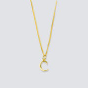 14K GOLD LETTER INITIAL NECKLACE