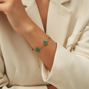 CLOVER BRACELET | EMERALD GREEN