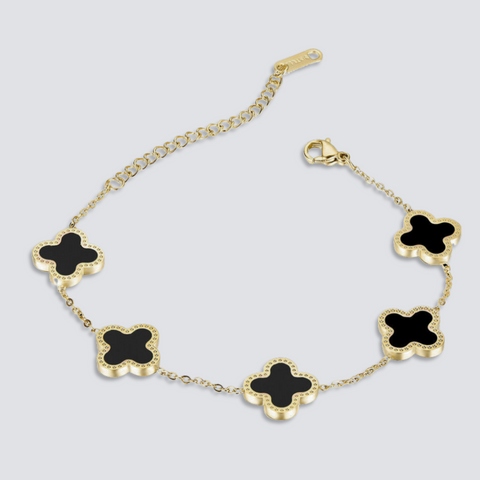 CLOVER BRACELET | BLACK ONYX